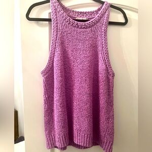 J. Crew Purple Knit Tank Top